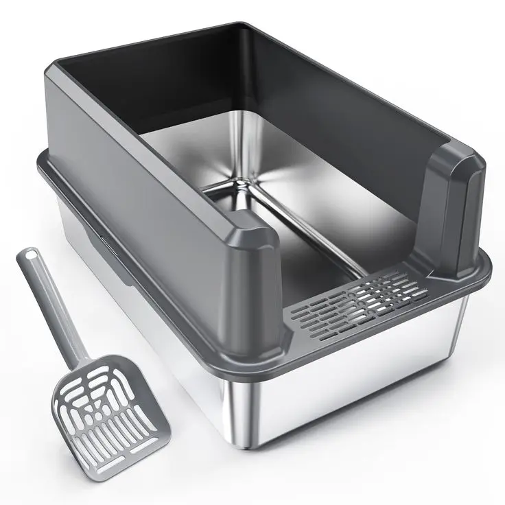 Cat Litter Box with High Sides