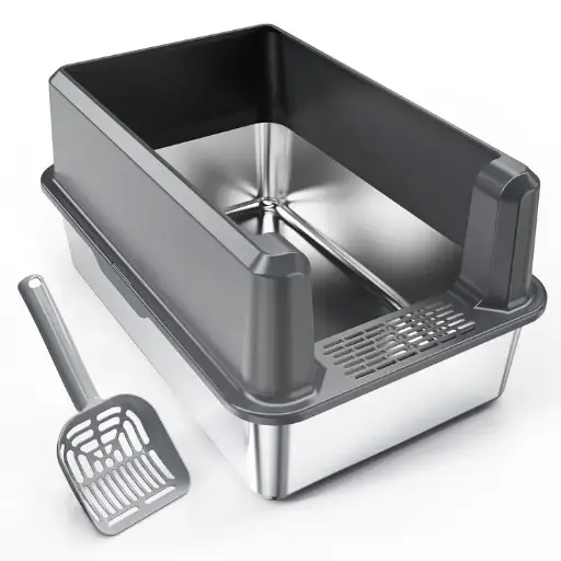 Cat Litter Box with High Sides